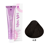 ADRICOCO, Крем-краска д/волос Miss Adri Elite Edition, 4.8 Коричневый какао, 100 мл, арт. 7673164