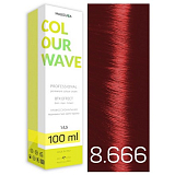 Malecula, Крем-краска 8.666 Extra Intense Red Light Blond/Экстра-интенс.красный светлый блонд,100мл