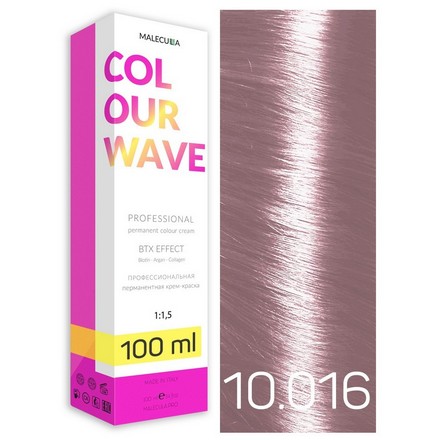 Malecula, Крем-краска 10.016 Platinum Blond Pink Pearl/Платиновый блонд розовый перламутр, 100мл