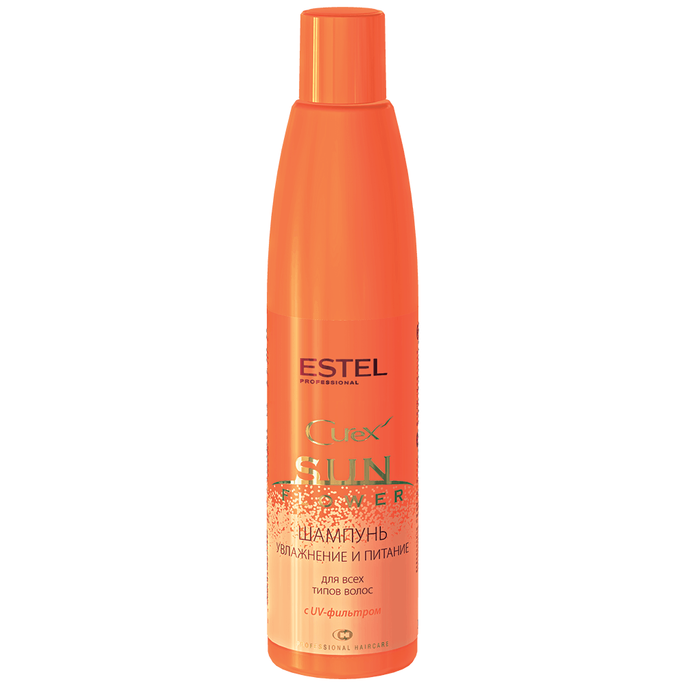 ESTEL, CUS300/S13 Шампунь CUREX SUN FLOWERд/волос - увлажнение и питание с UV-фильтром 300 мл