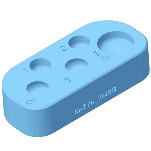 KATYA VINOG, Палитра для ламимейкеров Голубая 1шт