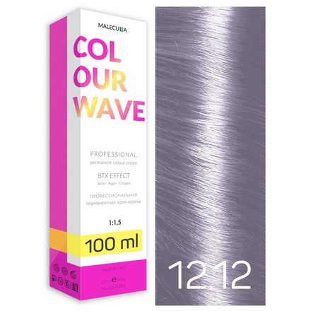 Malecula, Крем-краска 12.12 Special Blond Metallic Violet/Специальный блонд металлик фиолет, 100мл