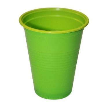 Стаканчик 200 гр. салатовый/зеленый 100шт.