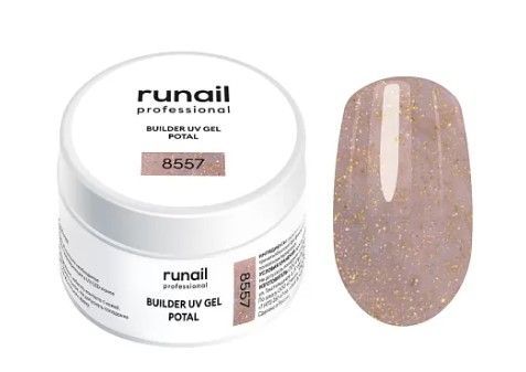 Runail, Моделирующий УФ-гель с поталью BUILDER UV GEL POTAL, 15 г №8557