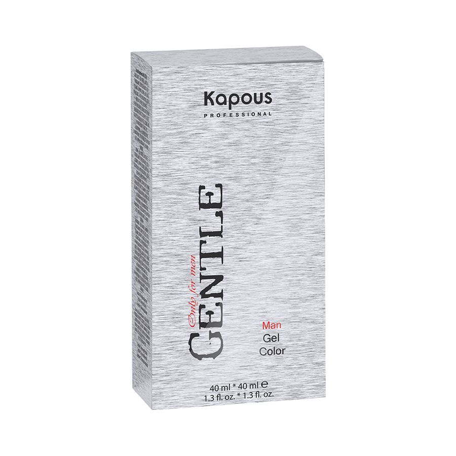 Kapous, Гель-краска для волос для мужчин без аммония, 7.1 темный блонд пепельн, 40 мл+40 мл арт 1694