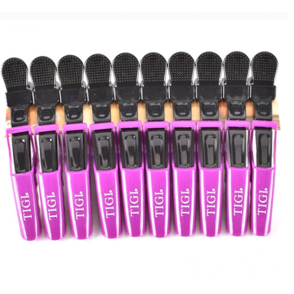 Зажим для волос «Крокодил», пластик, 10 шт/уп