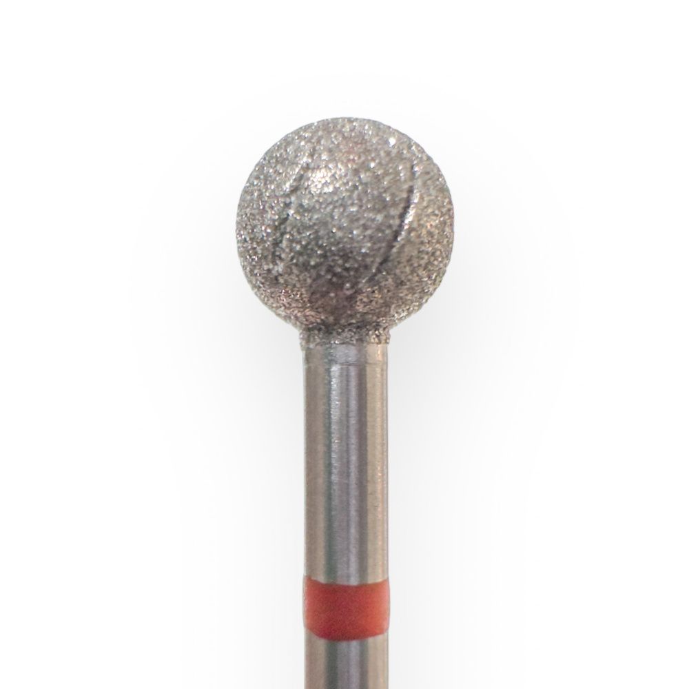 КМИЗ, Фреза алмазная ШАР мелкой зернистости D6.0 (красный) ФАШ-6,0П-М батон