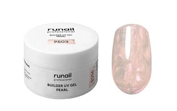 Runail, Моделирующий УФ-гель c жемчужным эффектом BUILDER UV GEL PEARL, 15г №9503