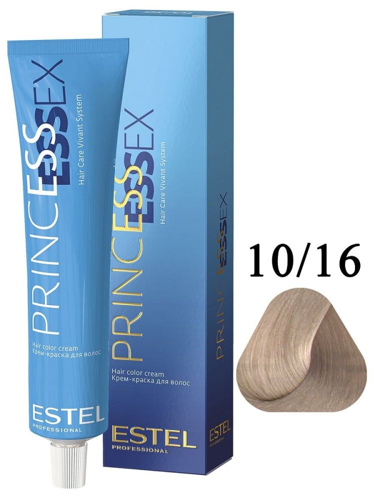 ESTEL PRINCESS ESSEX, 10/16 Крем-краска светлый блондин пепельно-фиолетовый, 60мл