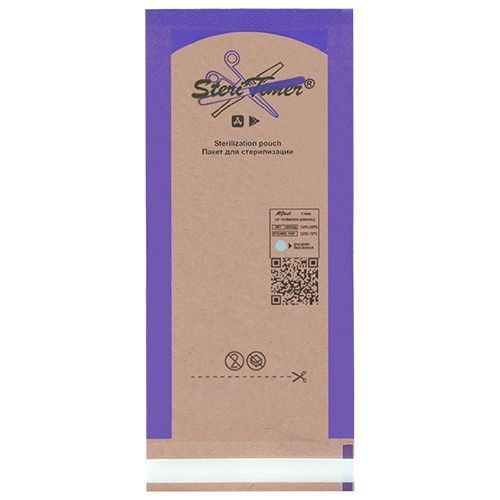 Steritimer, Крафт-пакеты комбинированные для стерилизации, 50*170 мм., ФИОЛЕТОВЫЕ, 100 шт.