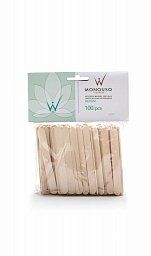 ItalWax, Шпатель деревянный средний, 100 шт