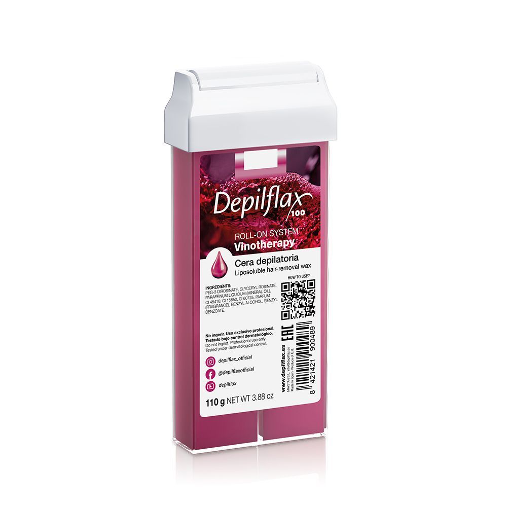 Depilflax Воск для депиляции в картридже Вино, 110 гр. (ЧЗ)