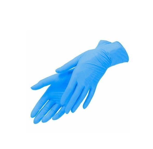 mediOk, Перчатки нитриловые неопудренные Optima, M, Голубой, 50 пар (ЧЗ)