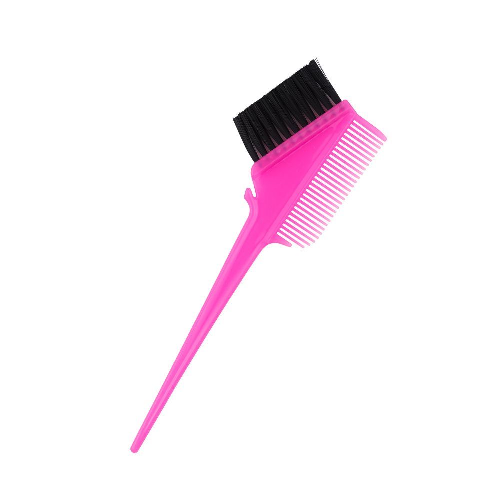 Кисть для окрашивания с расческой розвая (щетина), прямая