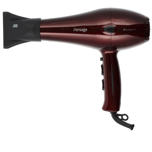 DEWAL, 03-106 Red Фен Forsage красный, 2200 Вт, ионизация, 2 насадки