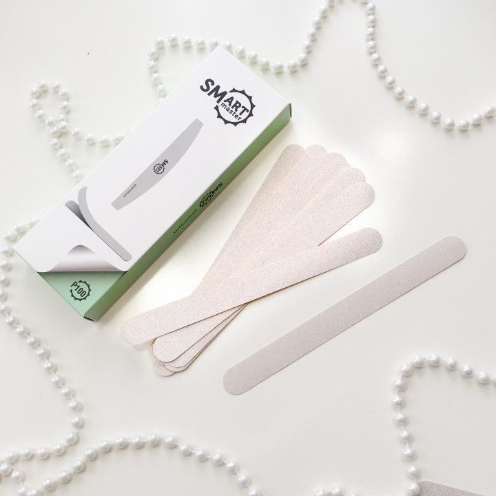 SMART master, Файлы LONG Premium БЕЛЫЕ, абразивность Р100, 25 шт