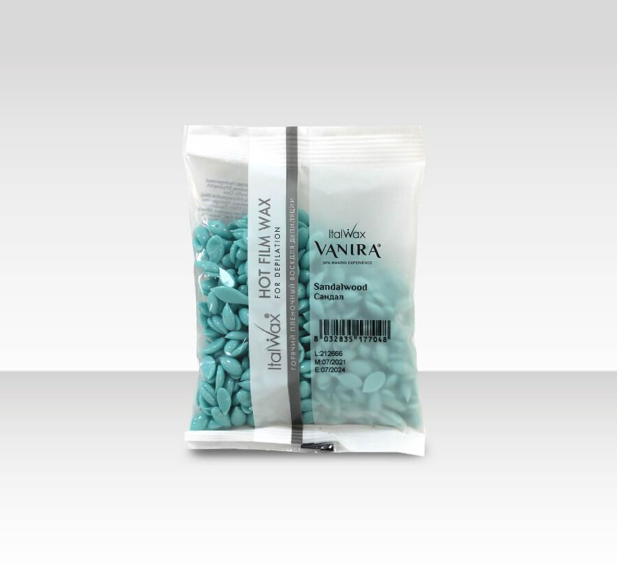 ITALWAX, Воск горячий пленочный Vanira Сандал гранулы, 100гр 