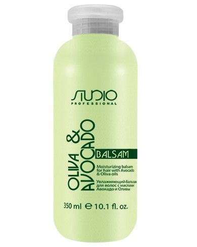 Kapous Studio Professional, Увлажняющий бальзам для волос с маслами Авокадо и Оливы, 350мл арт.2638
