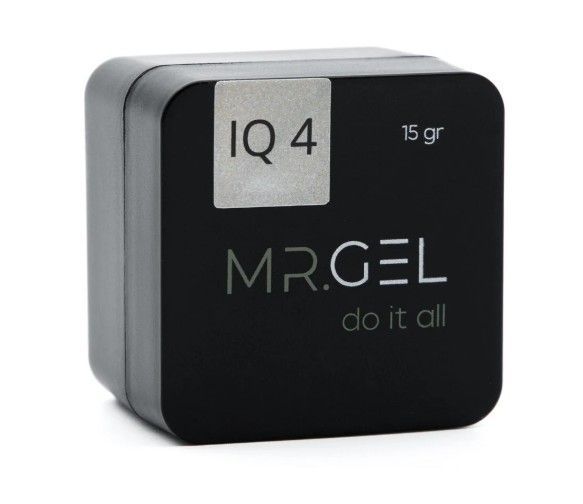 Mr.Gel Nude Mood, гель №4 кремово-розовый с крупными блестками, 15мл