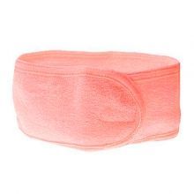 Повязка для волос махровая, персик