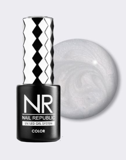 NR, 010 Гель-лак, PEARL PRINT Жемчужный, 10 мл