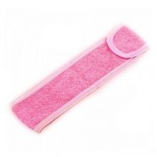 Повязка для волос махровая, розовая