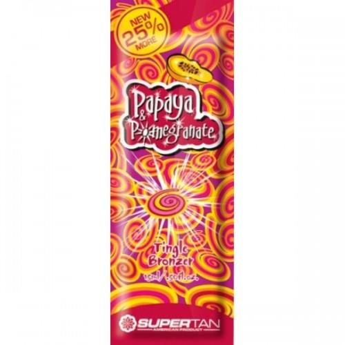 Super Tan Косметика для загара Papaya and Pomegranate тингл-эффект 15 мл