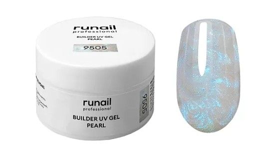 Runail, Моделирующий УФ-гель c жемчужным эффектом BUILDER UV GEL PEARL, 15г №9505