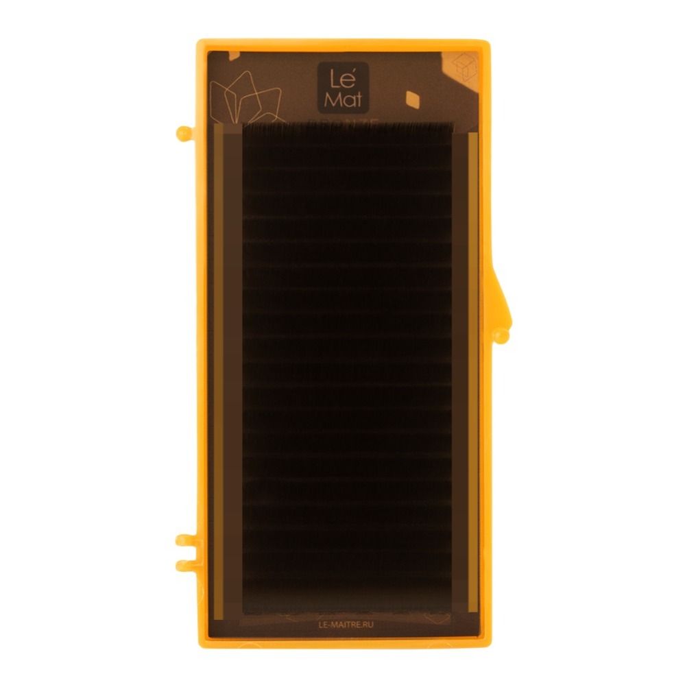 Le Maitre, Ресницы коричневые Truffle "Bronze" 20 линий L 0.07 MIX  6-13 mm