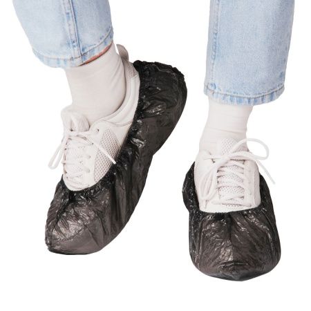 Elegreen, Бахилы стандарт п/э черные 2,6 гр, 50 пар, арт. ЭГЦЧ-20/50