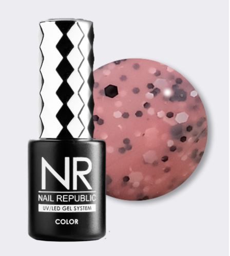 NR, 710 Гель-лак Stone crumb, Медный персик, 10 мл