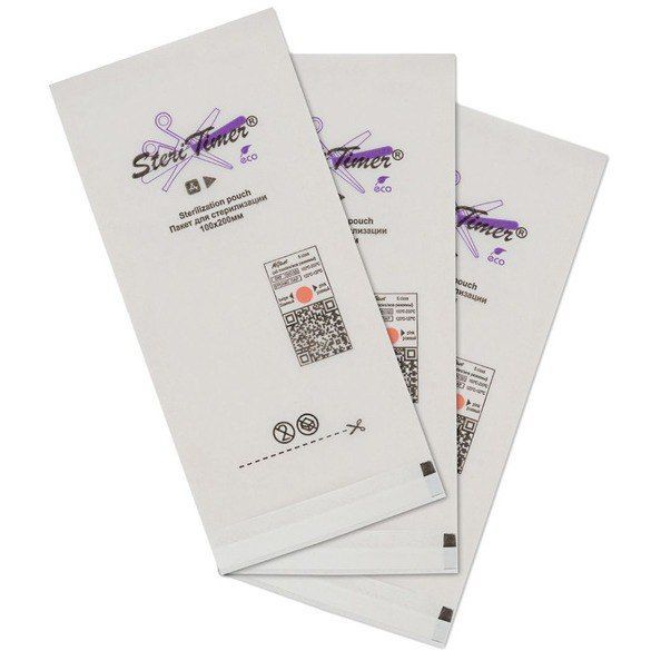 STERITIMER, Пакет комбинированный плоский ECO, 100*200 мм, 100 шт.