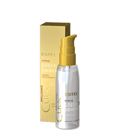 ESTEL, CU100/FB/CR100/FB Флюид-блеск д/волос с термозащитой 100мл. CUREX BRILLIANCE