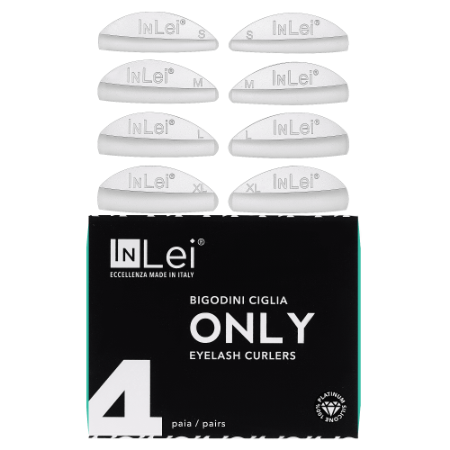 InLei, НАБОР СИЛИКОНОВЫХ БИГУДЕЙ ДЛЯ ЗАВИВКИ “ONLY” 4 pairs MIX Pack (S,M,L,XL)