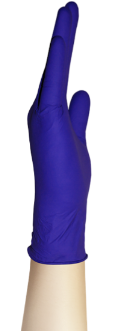mediOk, Перчатки нитриловые неопудренные Indigo XS, Фиолетовый, 50 пар Ч/З