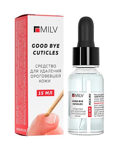 Milv, Кератогель щелочной «GOOD BYE CUTICLES». 15 мл