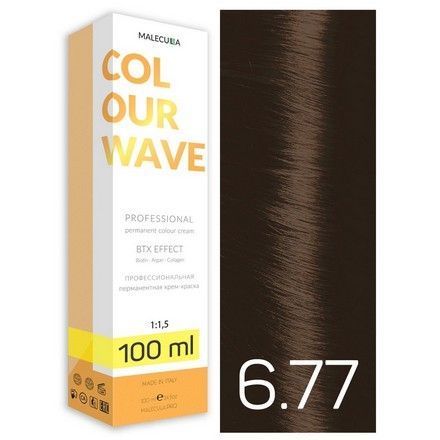 Malecula, Крем-краска 6.77 Dark Brown Blond/Темно-коричневый блондин, 100мл