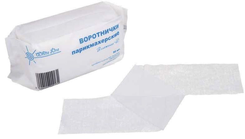 White Line, Воротнички парикмахерские Z сложение, 7*40, 50 шт