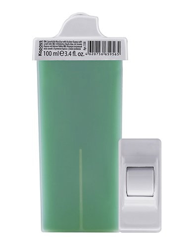 Kapous, Жирорастворимый воск зеленый с Хлорофиллом в картридже с мини роликом, 100 мл, арт.561