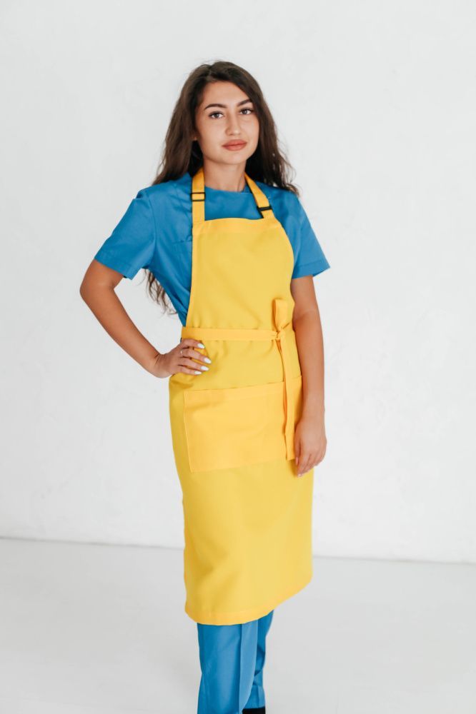 Фартук ТКАНЕВЫЙ ЖЕЛТЫЙ 1ШТ