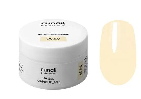 Runail, Камуфлирующий УФ-гель (цвет: Сгущенное молоко), 15 г №9969