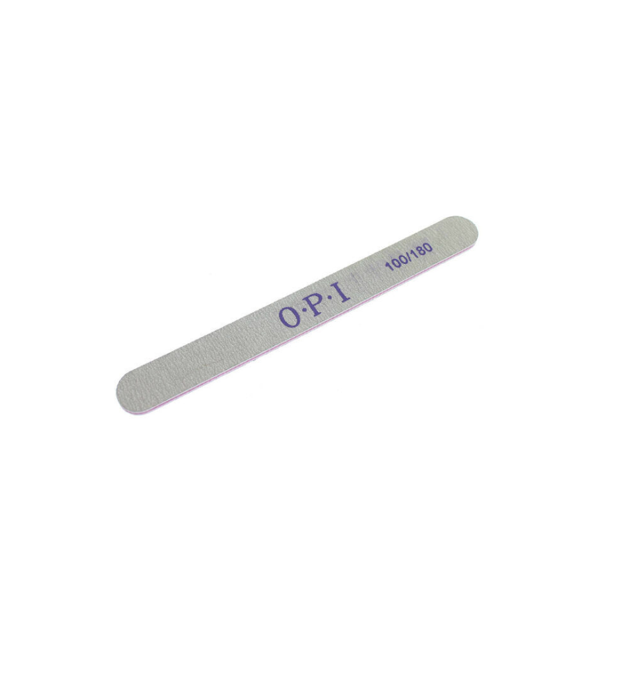 OPI, Пилка тонкая (деревянная основа), прямая 100/180 грит. 1 шт