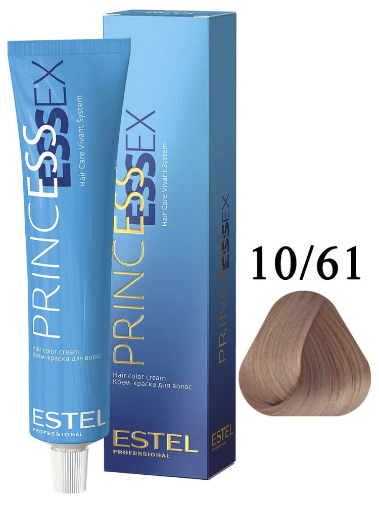 ESTEL PRINCESS ESSEX, 10/61 Крем-краска светлый блондин фиолетово-пепельный, 60мл