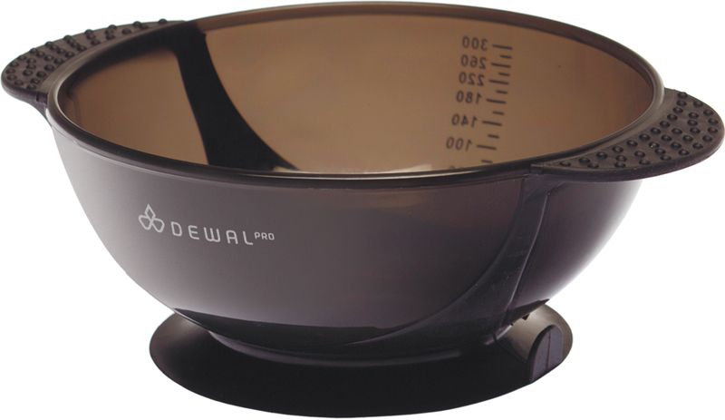 DEWAL, T-18black ЧЁРНАЯ Чаша для краски, с двумя ручками с прорезиненной вставкой 300 мл