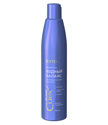 ESTEL, CR300/S21 Шампунь "Водный баланс" для всех типов волос CUREX BALANCE 300мл.