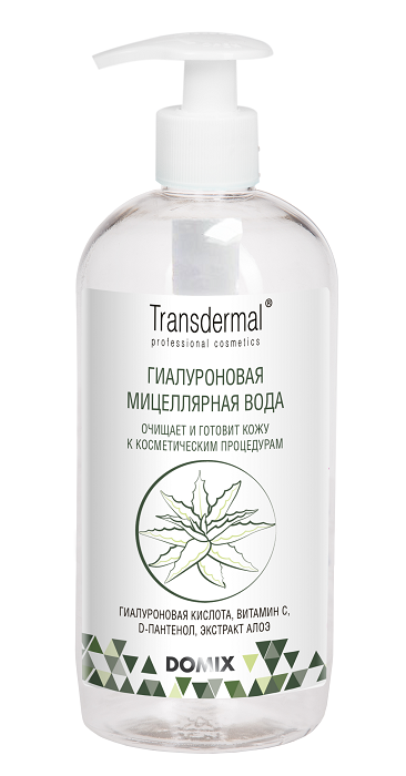 Transdermal Professional Cosmetics, Гиалуроновая мицеллярная вода, 500 мл