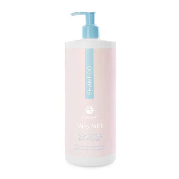 ADRICOCO, Увлажняющий шампунь для волос Miss Adri Hyaluronic moisture,1000 мл, арт.74825 ЧЗ