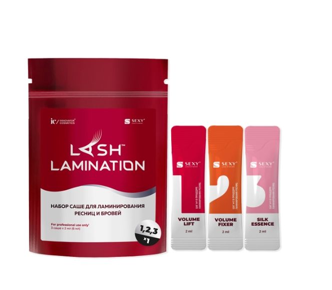 Innovator Cosmetics, Набор составов д/ламинирования ресниц/бровей в саше(3 саше x 2мл) ЧЗ