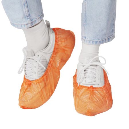 Elegreen, Бахилы медицинские п/э оранжевые 3,7 гр, 50 пар, арт. ЭГЦО-40/2