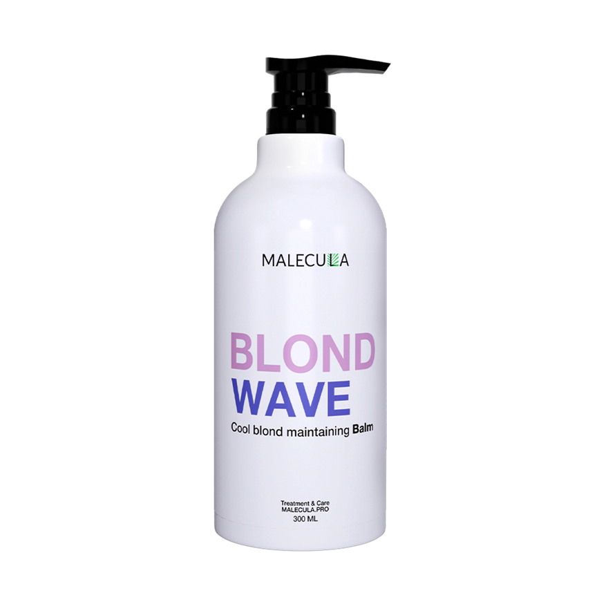 Malecula, Бальзам Blond Wave для поддержания холодных оттенков блонд без пигмента, 300 мл